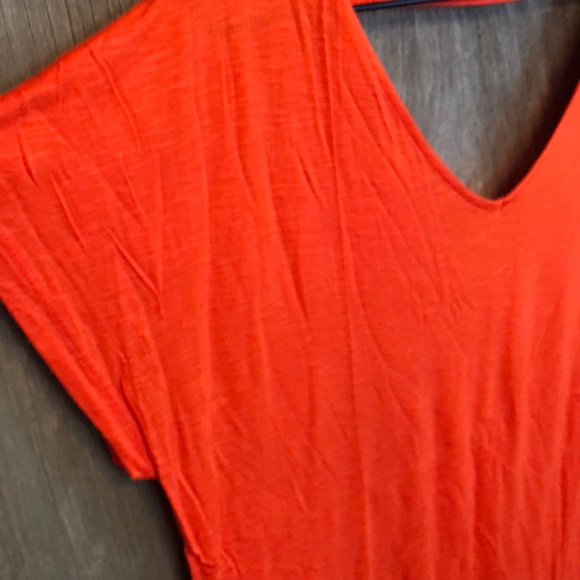 Old Navy V-neck Short Sleeve Top Orange Small - Picture 4 of 11